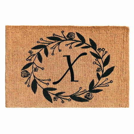 Calloway Mills Monogram Door Mat, Black, Natural, 24 in W x 36 in L 103362436X
